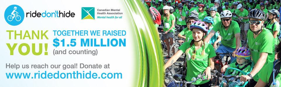 Ride Don't Hide - Thank you! Together we have raised $1.5 million (and counting)