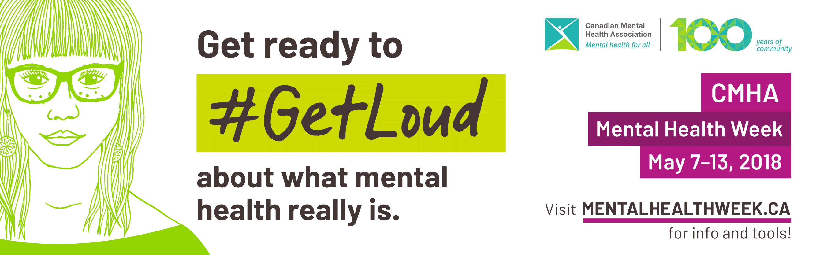 Get ready to #GetLoud for Mental Health Week - May 7-13