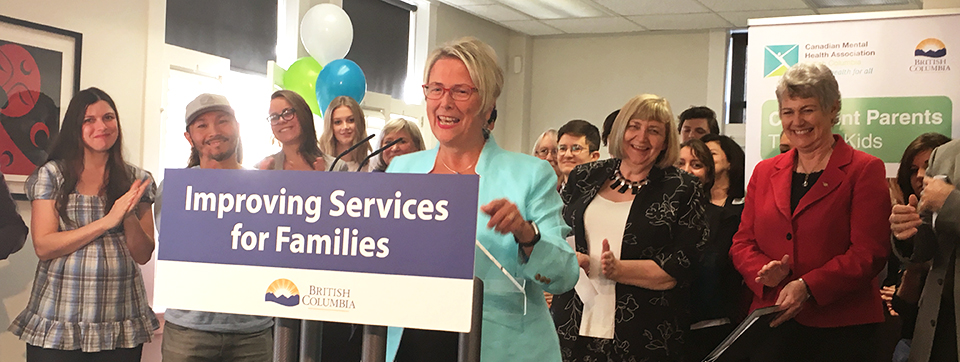 Hon. Judy Darcy announces new program for BC families
