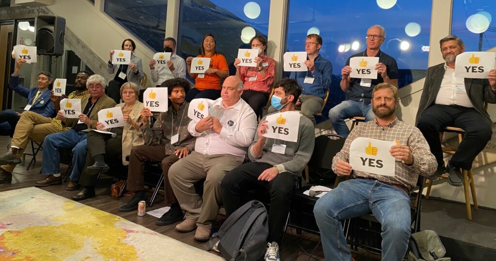 Candidates in attendance at the Victoria City Council Election Forum: A Mental Health Dialogue, moderated by Capital Daily.